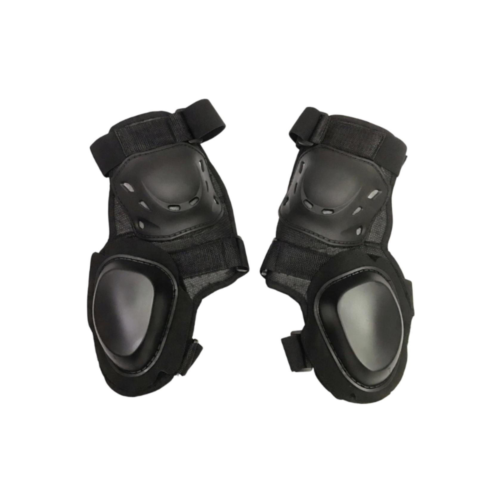 Knee Guard Hard - สนับเข่ามอเตอร์ไซค์ สายรัดปรับได้ สนับเข่าแข็ง ป้องกันขาแบบโค้งรับสรีระ