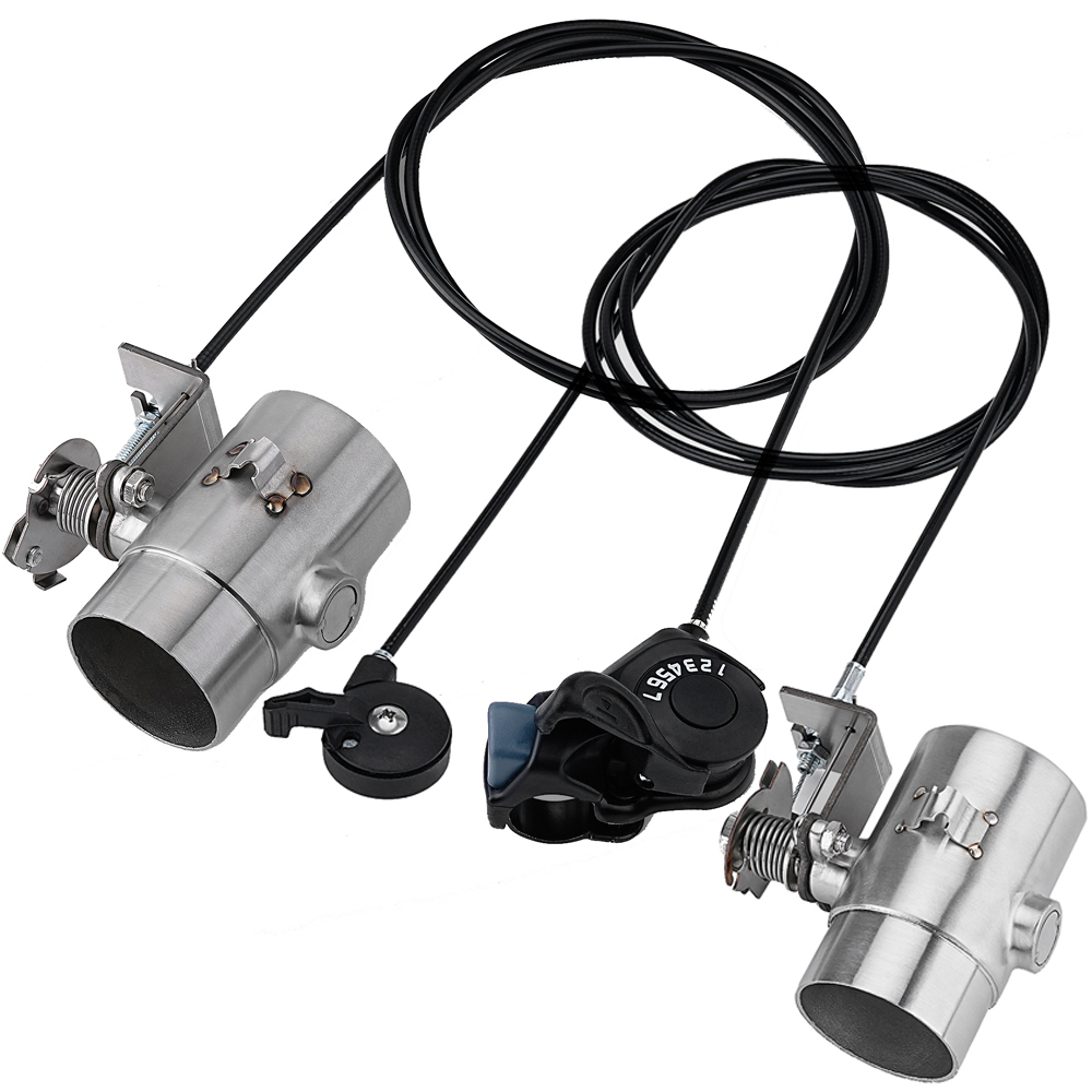 Motorcycle Gear Wholesale - ระบบท่อไอเสียรถจักรยานยนต์ราคาส่ง เสียงแบบรถจักร พร้อมสวิตช์ปรับเกียร์ รุ่นที่สอง ขนาด 51