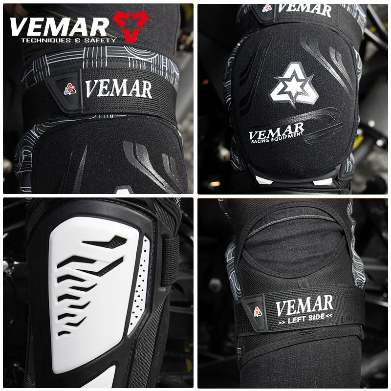 Knee Guard Hard - อุปกรณ์ป้องกันเข่าแบบแข็งสำหรับมอเตอร์ครอส อุปกรณ์ป้องกันการล้มสำหรับขี่มอเตอร์ไซค์ สำหรับผู้ชายและผู้หญิง