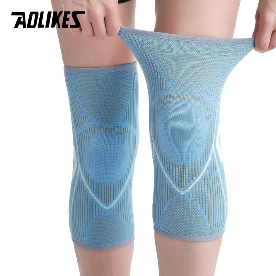 Knee Guard Hard - AOLIKES ที่รัดหัวเข่าสำหรับผู้หญิงและผู้ชาย-อุปกรณ์พยุงหัวเข่า2ชิ้นสำหรับผู้หญิงปลอกรัดสวมแขนวิ่งเข่า