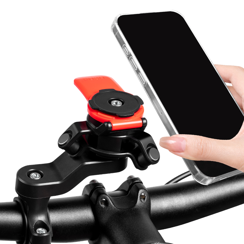 Phone Mount Handlebar - ยูนิเวอร์แซล 360 ° ที่ยึดโทรศัพท์แบบหมุนได้และถอดออกได้, ที่ยึดจักรยาน, ที่ยึดแฮนด์มอเตอร์ไซค์,