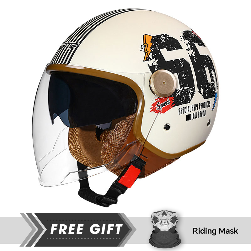 DOT ECE ได้รับการอนุมัติ Retro - Motorcycle Gear Store บทวิจารณ์และราคา