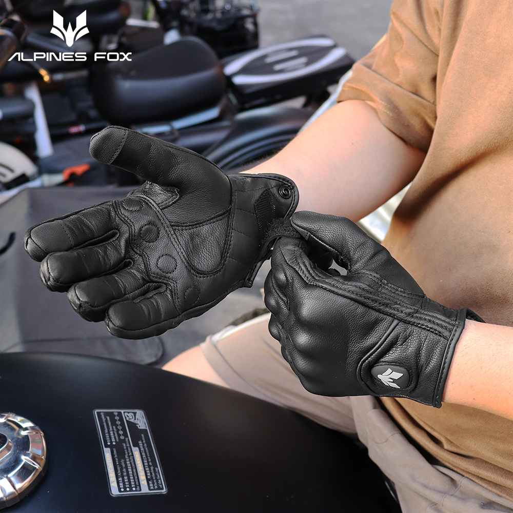 ถุงมือหนังมอเตอร์ไซค์ย้อนยุควิ - Motorcycle Gear Fox บทวิจารณ์และราคา