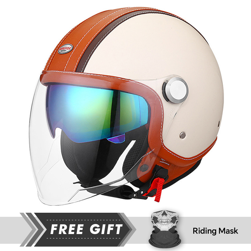 สีขาวสีส้ม Original เปิดหน้าหม - Motorcycle Gear Store บทวิจารณ์และราคา
