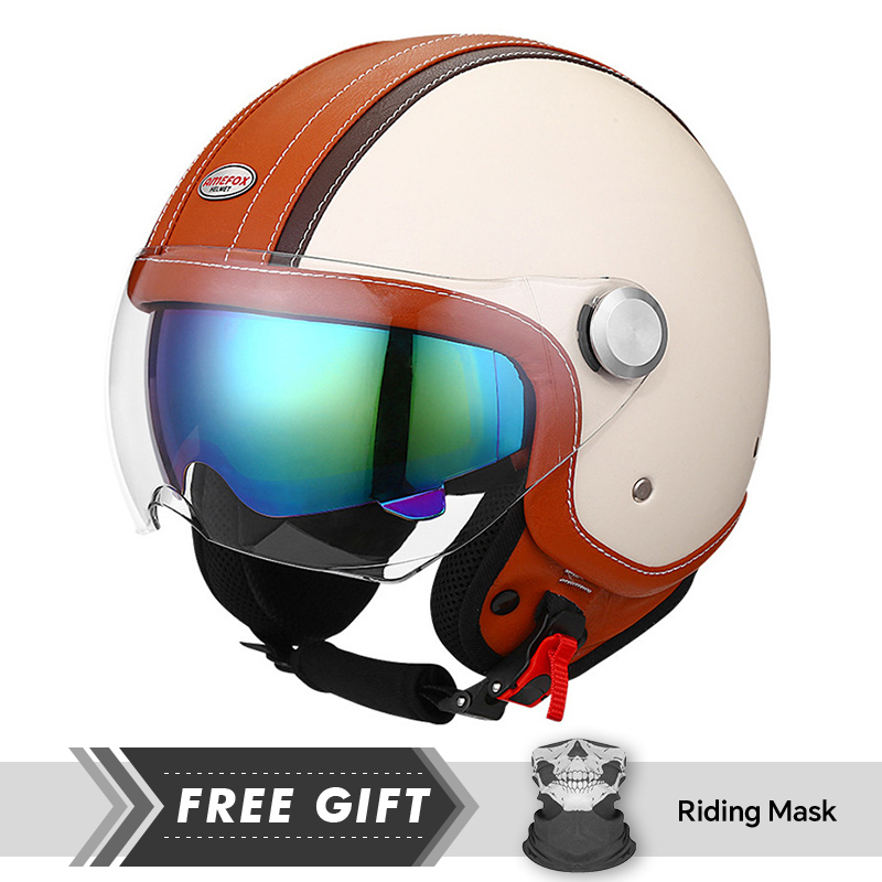 สีขาวสีส้ม Original เปิดหน้าหม - Motorcycle Gear Store บทวิจารณ์และราคา