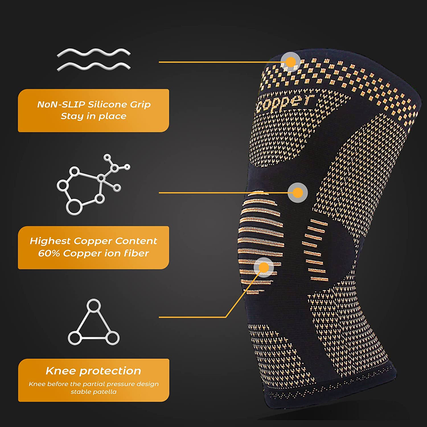 ปลอกรัดเข่าทำจากทองแดงแผ่นรองเ - Knee Guard Hard บทวิจารณ์และราคา