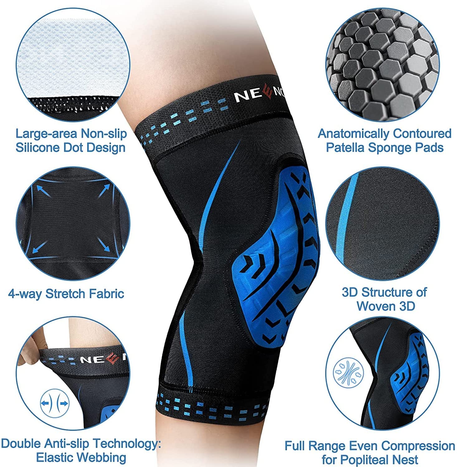 NEENCA เข่ารั้งการบีบอัดแขนเข่ - Knee Guard Hard บทวิจารณ์และราคา