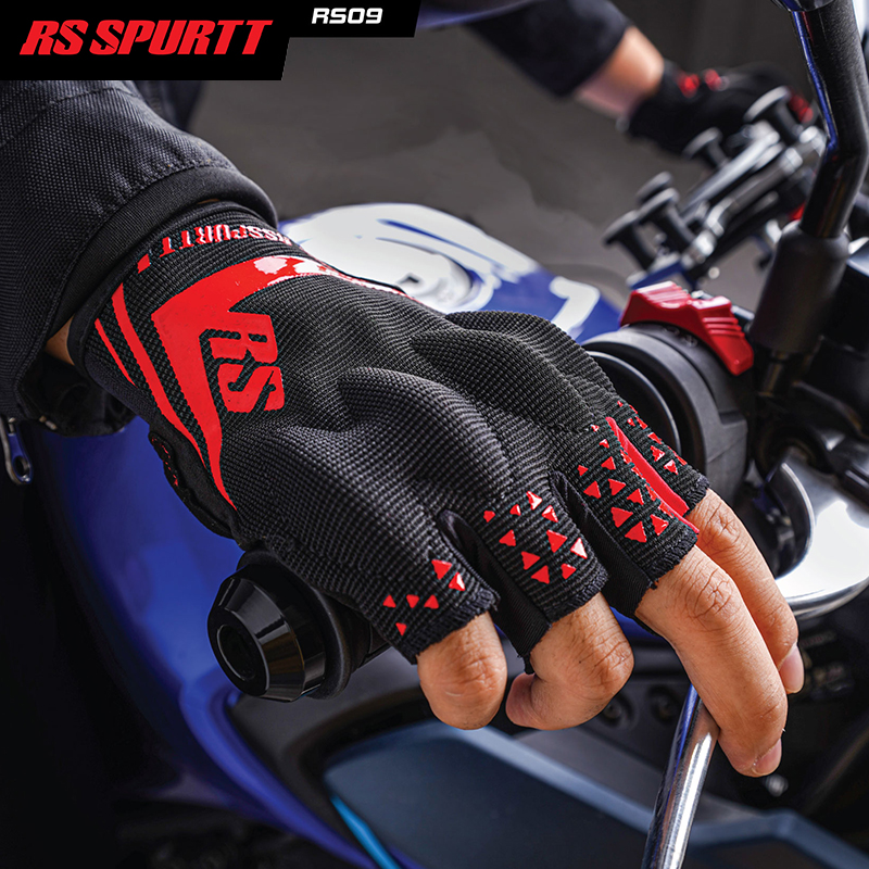 ถุงมือมอเตอร์ไซค์แบบครึ่งนิ้ว  - Motorcycle Wearing Gear บทวิจารณ์และราคา