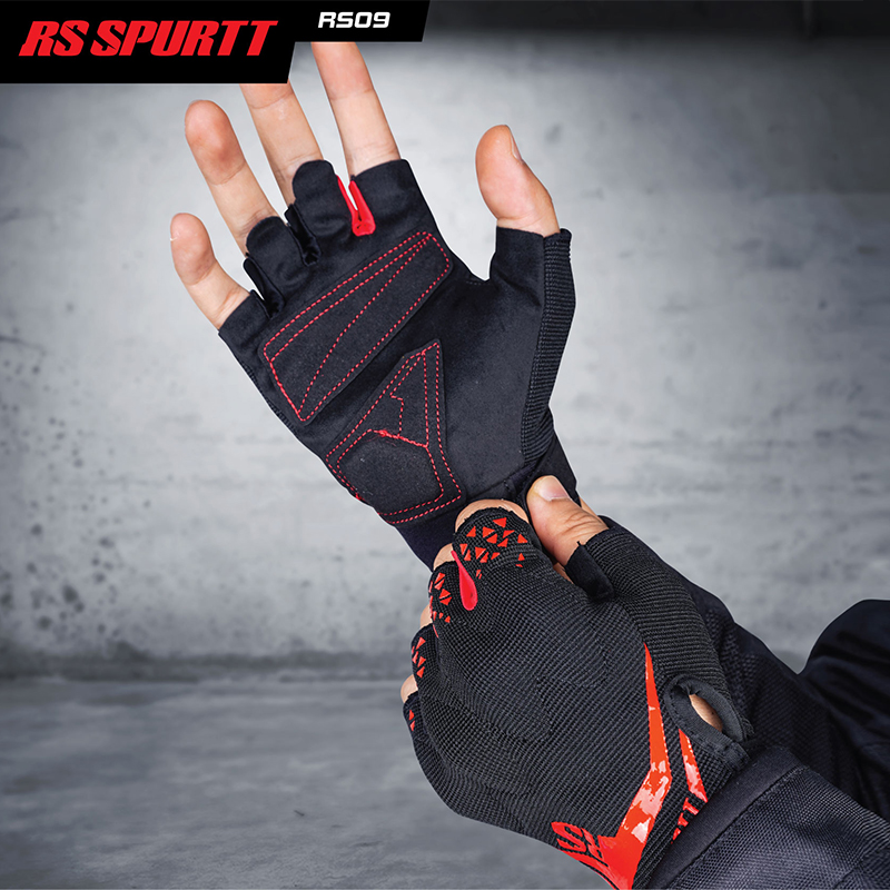 ถุงมือมอเตอร์ไซค์แบบครึ่งนิ้ว  - Motorcycle Wearing Gear บทวิจารณ์และราคา