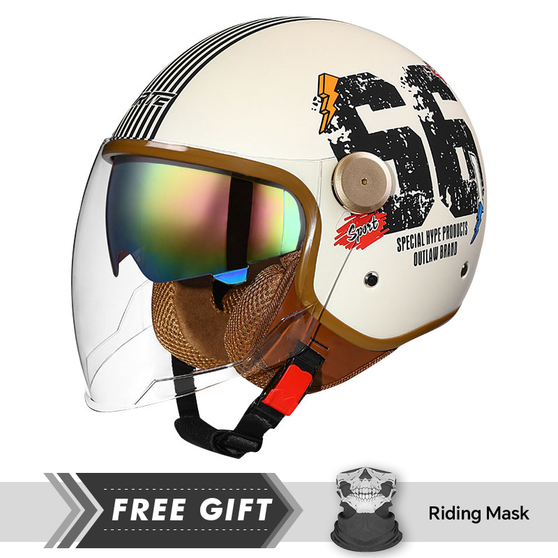สินค้าใหม่คลาสสิกสีฟ้าเปิดหน้า - Motorcycle Gear Store บทวิจารณ์และราคา