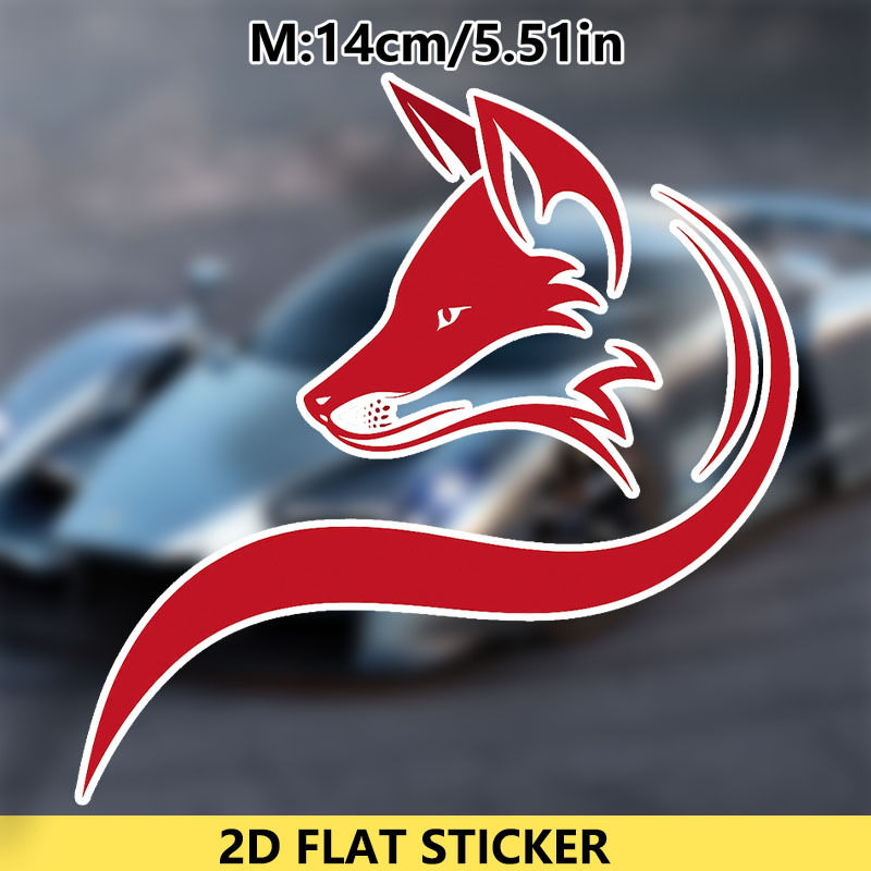 1 ชิ้น สติกเกอร์ไวนิลลายการ์ตู - Motorcycle Gear Fox บทวิจารณ์และราคา
