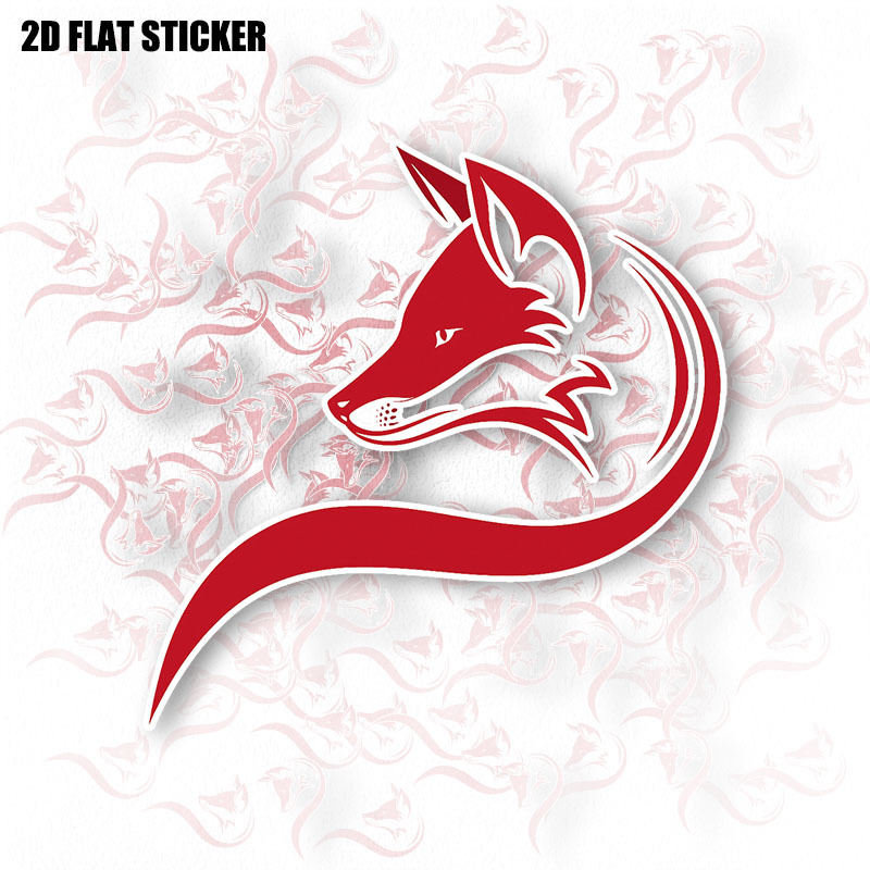 1 ชิ้น สติกเกอร์ไวนิลลายการ์ตู - Motorcycle Gear Fox บทวิจารณ์และราคา