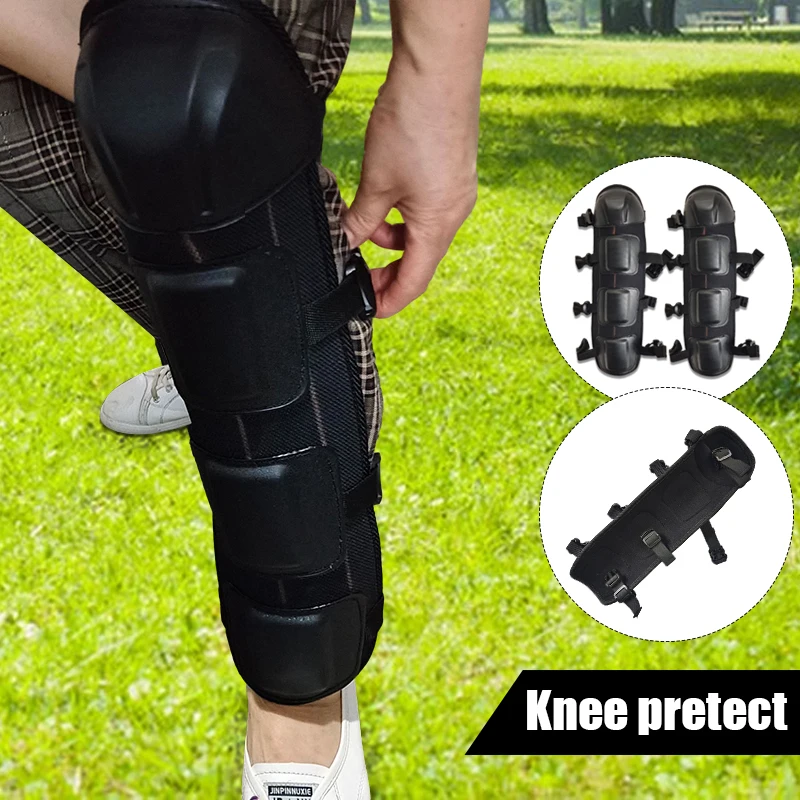 แผ่นป้องกันขาสีดำ 2 ชิ้น พร้อม - Knee Guard Hard บทวิจารณ์และราคา