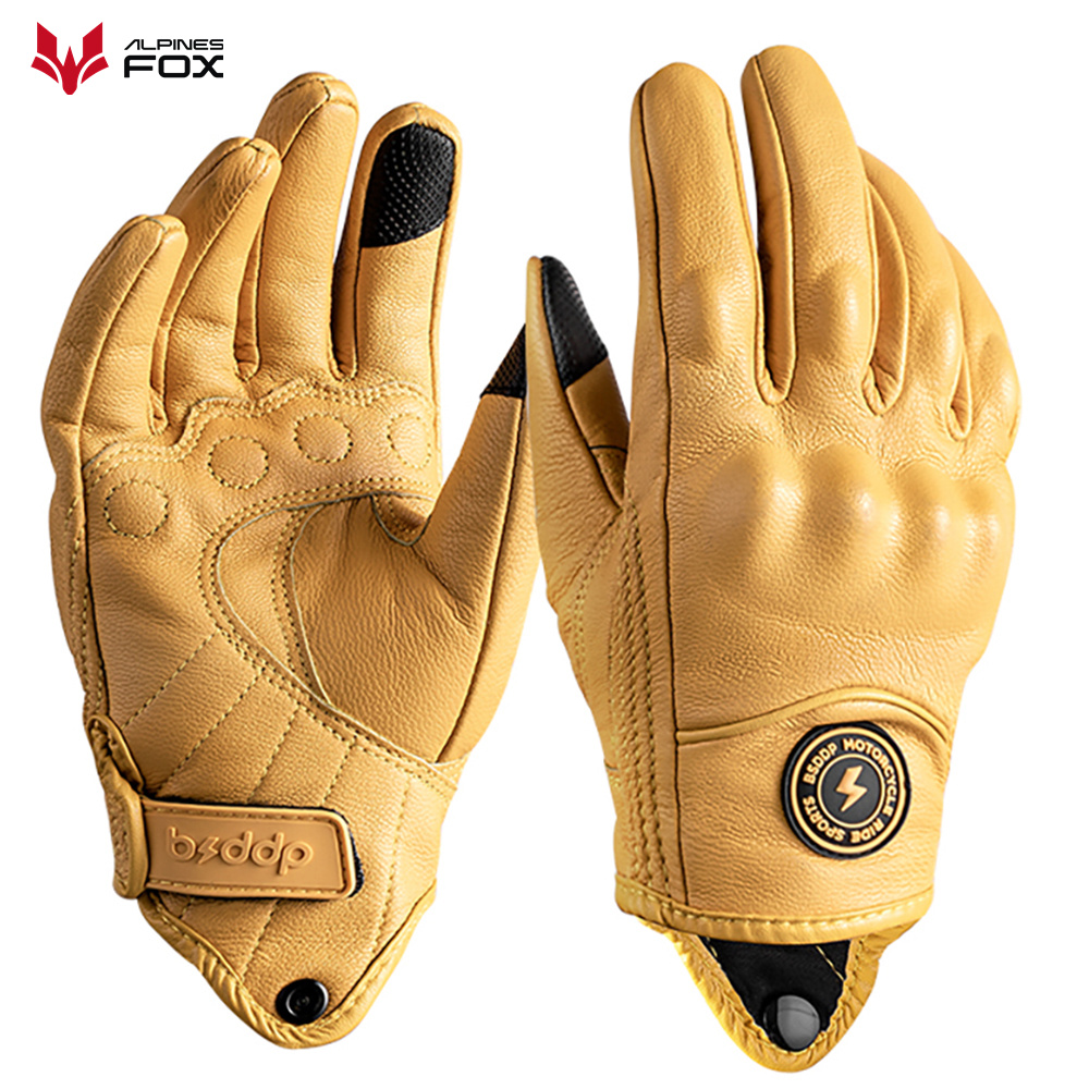 Retro หนังถุงมือรถจักรยานยนต์  - Motorcycle Gear Fox บทวิจารณ์และราคา