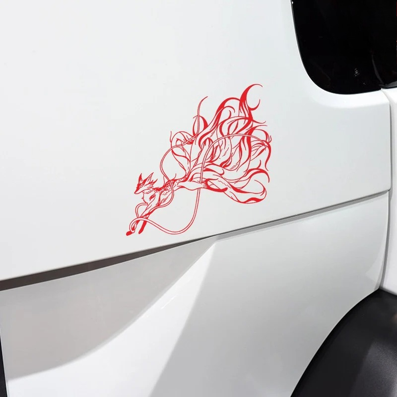 สติ๊กเกอร์รถลายจิ้งจอกเก้าหาง  - Motorcycle Gear Fox บทวิจารณ์และราคา