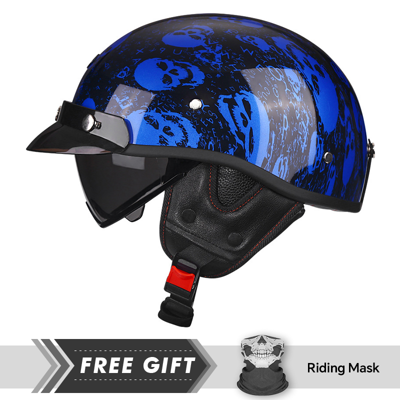 หมวกกันน็อคครึ่งรถจักรยานยนต์  - Motorcycle Gear Store บทวิจารณ์และราคา