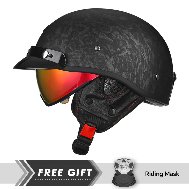 หมวกกันน็อคครึ่งรถจักรยานยนต์  - Motorcycle Gear Store บทวิจารณ์และราคา
